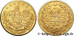 TÜRKEI 50 Kurush en or Sultan Abdülhamid II AH 1293 an 12 (1887) Constantinople fSS