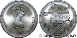 CANADA 10 Dollars JO Montréal 1976 saut d’obstacles hommes / Elisabeth II 1975