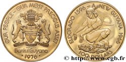 GUYANA 100 Dollars Proof 10e anniversaire de l indépendance du Guyana 1976 Franklin Mint