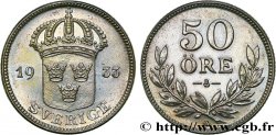 SUÈDE 50 Ore écu couronné 1933  SUP