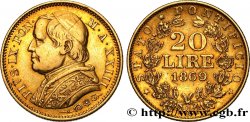 VATICAN AND PAPAL STATES 20 Lire Pie IX an XXIII 1869 Rome
