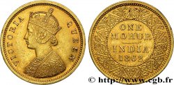 INDES BRITANNIQUES Mohur Victoria 1862 Calcutta SUP