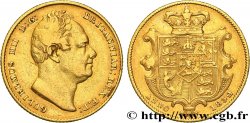 GREAT-BRITAIN -  WILLIAM IV Souverain, 1er type 1832 Londres VF/XF