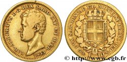 ITALY - KINGDOM OF SARDINIA - CHARLES-ALBERT 10 Lire 1833 Gênes VF