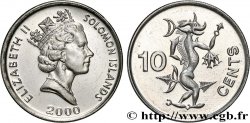 ISOLE SALAMONE 10 Cents Elisabeth II / Ngorienu l’esprit des mers 2000