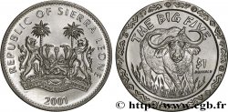 SIERRA LEONE 1 Dollar Proof Buffle 2001 Pobjoy Mint