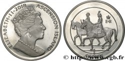 ASCENSIONE 2 Pounds Proof 65e anniversaire du couronnement de la reine Élisabeth II 2018 Pobjoy Mint