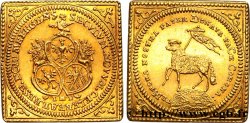 ALLEMAGNE - NUREMBERG Ducat, flan carré 1700 Nuremberg SPL
