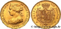 ESPAGNE - ROYAUME D ESPAGNE - ISABELLE II 10 Escudos 1868 Madrid