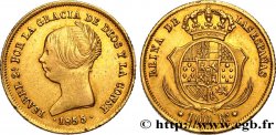 ESPAGNE - ROYAUME D ESPAGNE - ISABELLE II 100 Reales 1855 Séville XF/AU