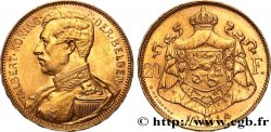 BELGIUM 20 Francs or Albert Ier légende flamande 1914 