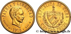 CUBA 4 Pesos José Marti 1916 Philadelphie