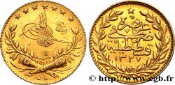TURQUIE 25 Kurush en or Sultan Mohammed V Resat AH 1327 An 4 (1912) Constantinople