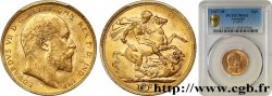 AUSTRALIE - EDOUARD VII 1 Souverain 1907 Melbourne SUP61 PCGS