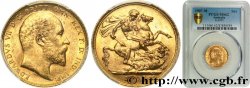 AUSTRALIE - EDOUARD VII 1 Souverain  1907 Melbourne SUP62 PCGS