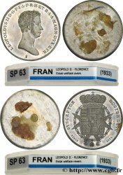 ITALIA - GRANDUCATO DI TOSCANA - LEOPOLDO II Paire d’épreuves unifaces 10 Paoli ou Francescone 1833 Florence