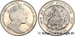 GÉORGIE DU SUD ET ÎLES SANDWICH DU SUD 2 Pounds (2 Livres) Proof Sir Ernest Shackleton 2019 Pobjoy Mint