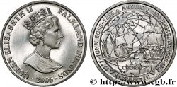ISOLE FALKLAND 1 Crown Proof Exploration de la famille Ross 2006 Pobjoy Mint