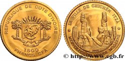 COTE D IVOIRE 1500 Francs CFA Proof Chichén Itzá 2007