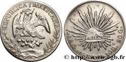 MEXIQUE 8 Reales avec contremarques 1893 Mexico