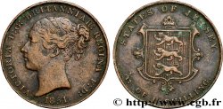 JERSEY 1/13 Shilling Reine Victoria 1851  TB+