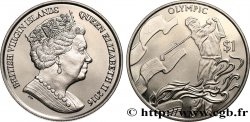 ÎLES VIERGES BRITANNIQUES 1 Dollar Proof Jeux Olympiques de Rio de Janeiro - Golf et Flamme Olympique 2016 Pobjoy Mint SPL