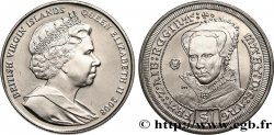 ISOLE VERGINI BRITANNICHE 1 Dollar Proof la reine Mary Tudor 2008 Pobjoy Mint