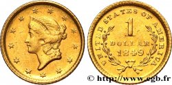 UNITED STATES OF AMERICA 1 Dollar Or Liberty head , 1er type 1849 Philadelphie