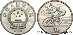 CHINE 10 Yuan Proof Jeux Olympiques 1992 - cyclisme 1990 