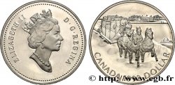 CANADA 1 Dollar Proof Elisabeth II Proof Diligence sur traineau 1992 