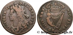 IRELAND REPUBLIC 1/2 Penny Jacques II 1685 