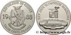 GUINEA 300 Francs XXV Jeux Olympiques Barcelone - Stade olympique 1988