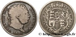 ROYAUME-UNI 1 Shilling Georges III 1820  TB/TTB