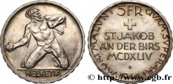 SUIZA 5 Francs 500e anniversaire de la Bataille de Saint-Jacques sur la Birse 1944 Berne