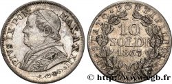 VATICAN AND PAPAL STATES 10 Soldi Pie IX an XXII 1867 Rome