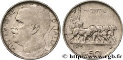 ITALIE 50 Centesimi  Victor Emmanuel III 1925 Rome - R TTB