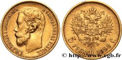 RUSSIA 5 Roubles Nicolas II 1898 Saint-Petersbourg