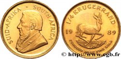 SOUTH AFRICA 1/4 Krugerrand Proof Paul Kruger 1989 Prétoria