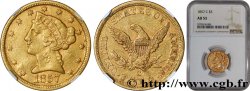 ÉTATS-UNIS D AMÉRIQUE 5 Dollars Liberty 1857 Charlotte