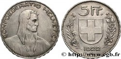 SUISSE 5 Francs Berger 1922 Berne