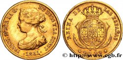 SPAIN - KINGDOM OF SPAIN - ISABELLA II 20 Reales 1861 Madrid