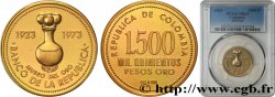 COLOMBIE 1500 Pesos Proof Cinquantenaire du musée de l or de Bogota 1973