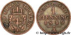 GERMANY - PRUSSIA 1 Pfenninge 1849 Berlin