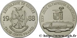 GUINÉE 300 Francs XXV Jeux Olympiques Barcelone - Stade olympique 1988