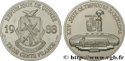 GUINÉE 300 Francs XXV Jeux Olympiques Barcelone - Stade olympique 1988