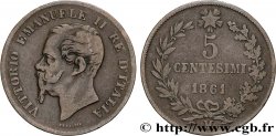 ITALIE 5 Centesimi Victor Emmanuel II 1861 Milan