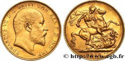 AUSTRALIA 1 Souverain Edouard VII 1910 Melbourne