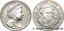 GÉORGIE DU SUD ET ÎLES SANDWICH DU SUD 2 Pounds (2 Livres) Proof James Cook 2007 Pobjoy Mint