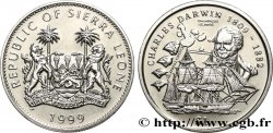 SIERRA LEONE 1 Dollar Proof Charles Darwin 1999 Pobjoy Mint