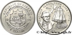 LIBERIA 1 Dollar Proof Capitaine James Cook 1999 Pobjoy Mint